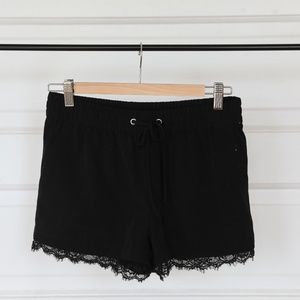 Black Shorts W/ Lace Details by Express